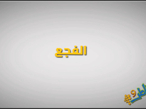 الحلقة السادسةمن برنامج خواطر9 (الفجع)