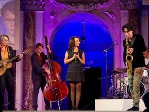 Rima performs at the Prince Claus Award Ceremony. (Photo by Frank van Beek/Facebook)