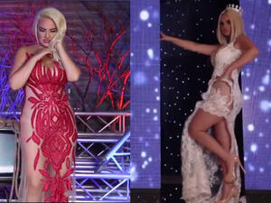 Rima appeared in the video wearing revealing dresses (Source: Rima Dib - Facebook)