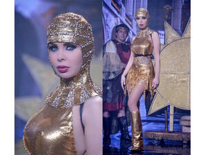 Rola's short dress matched with a head veil caused controversy among her Muslim fans. (Image: Facebook)