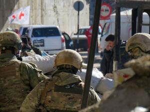 Russian soldiers in the Syrian city of Aleppo. (AFP/File) 
