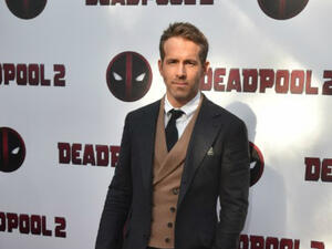 The 'Deadpool' star couldn't help but gush about his wife Blake Lively and says it is "great" being her other half (Source: HECTOR RETAMAL - AFP)