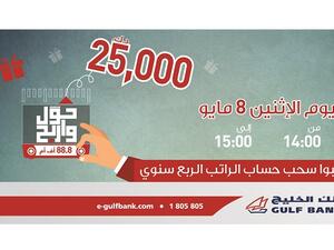 The new salary account offer gives new customers the opportunity to either receive a KD 100 cash gift upon transferring their salaries to Gulf Bank or an interest free loan. 