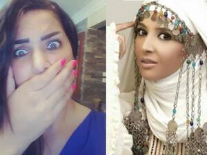 Hanan Al Turk replied to taking hijab off rumours that were announced by Sama Al Masri and denied that she already did (Source: samaelmasrii - hanan.turrk - Instagram)