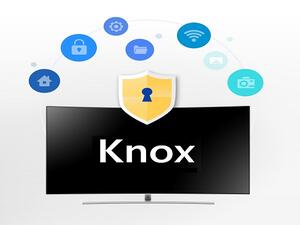 تعمل تقنية Knox من سامسونج للتلفزيون على بناء الأسس لبنية الأمن الموثوقة التي تتضمن ميزات الأمان وذلك عبر منصة التلفزيون.