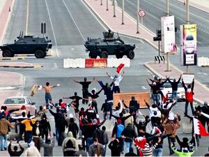 Saudi Arabian forces intervened in anti-government protests in Bahrain in 2011, indicative of the close security ties between the Gulf states (AFP)