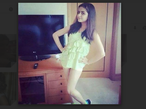 Is it appropriate for a child to post such pictures? (Image: Instagram)