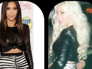 Nourhanne sporting the same outfit as Kim Kardashian. (Image: Al Jaras Magazine)