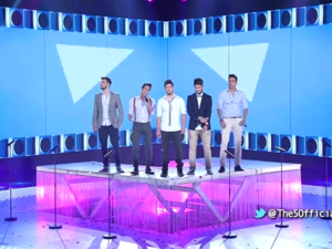 The Five performing "While We're Young" on The X Factor Arabia. (YouTube)