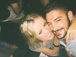 Wissam with his ex-fiance Hannah. (Al Jaras Magazine)