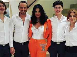 What was she thinking? Ghada Abdel Razek's inappropriate top doesn't go down too well with her Arab fans! (Facebook)
