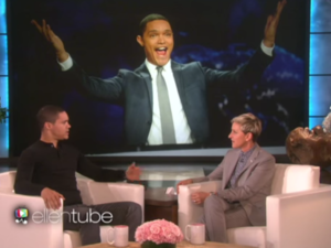 Trevor on the Ellen DeGeneres Show. (YouTube) 