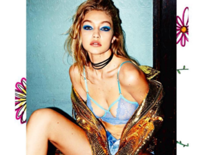 Gigi Hadid looks drop dead gorgeous in LOVE's fashion shoot. (Instagram)