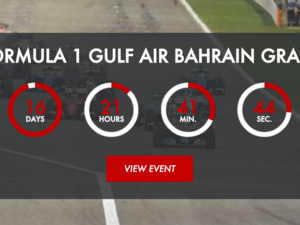 16 days to go until the Bahrain Grand Prix begins. (Screenshot)