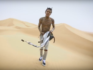 The rapper shot his new video, dedicated to his fans, in Dubai. (YouTube)