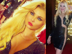 Klink in her wannabe Britney dress. (Instagram)