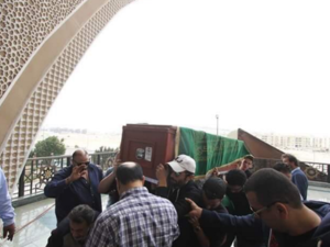 A snapshot from Mahmoud's funeral. (Twitter)