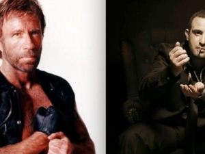Chuck Norris and Ahmed el Sakka. (Screenshots)