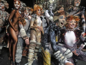 The Cats cast on stage in Dubai. (Screenshot)