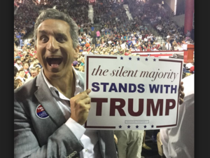 The exiled Egyptian comedian said that when the Muslim and Arab world condemns Donald Trump, it should not ignore what is happening in their own countries. (File photo)