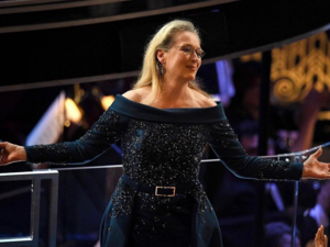 Meryl looked dazzling in Elie Saab. (Instagram)