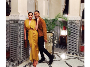 John and Chrissy on holiday in Marrakech. (Instagram)