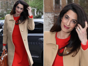 Amal looked glowing in London. (Instagram)