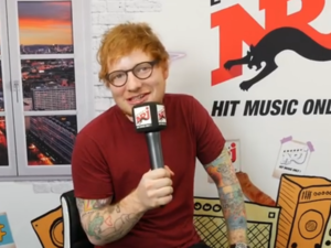Ed was promoting a new Egyptian radio station. (Facebook)