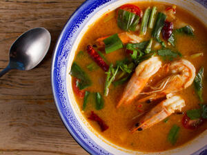 شوربة الجمبري الصحية