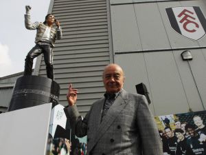 Private Eye British satire journal nicknamed him the Phoney Pharaoh: former owner of Harrods department store in Knightsbridge, and owner of English Premiership football team Fulham Football Club.