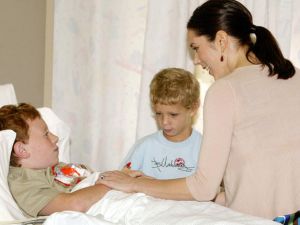 There are rituals regarding sick-visits that stay with us over time, like offering the poorly grapes.