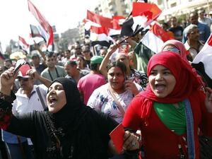 Women call for the ouster of Egyptian President Mohamed Morsi during June 30 mass protests (AFP)