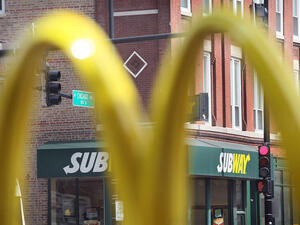 Arabs abroad (tourists) like to photograph the Golden Arches, says an Arab resident in the U.S.