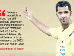 Qatari referee Abdulrahman al Jassim (Photo: Qatar Tribune)