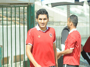 Ahly youngster Ahmed Hamdy during the team's training (Photo: Ahly's official website) 