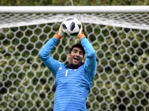 Iranian goalkeeper Alireza Beiranvand