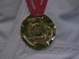 Screen capture from video of a gold medal won by Israeli judoka Sagi Muki at the International Judo Federation competition in Abu Dhabi, October 28, 2018. (International Judo Federation)