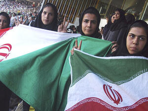 Iran qualified for the 2018 World Cup in Russia on Monday in a stadium free of female fans