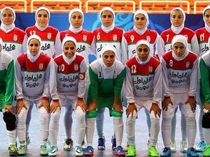 The Iran women's national futsal team (Photo: Press TV)