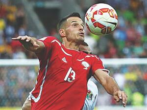 Jaka Ihbeisheh in action for Slovenian side Rudar Velenje. (Photo: @ihbeisheh)