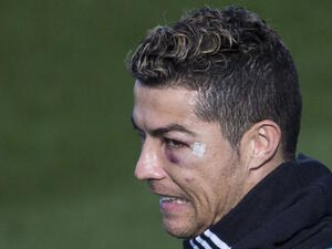 كريستيانو رونالدو خلال التدريبات