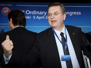 President of the German Football Association (DFB) Reinhard Grindel