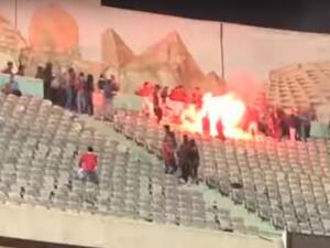 Egypt’s Ahly and Mounana faced off at the first-leg of the first round of the CAF Champions League. Ahly won the game 4-0.