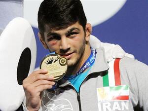 Iranian freestyle wrestler Hassan Yazdani Charati (Photo: Press TV)