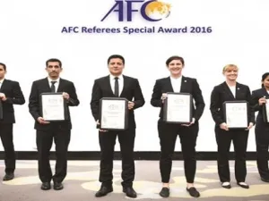 From left to right: Mohammad Reza Mansouri, Reza Sokhandan, Alireza Faghani, Kate Jacewicz, Renae Coghill and Uvena Fernandes (Photo: Press TV)