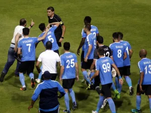 Police intervened after Egyptian referee Ibrahim Nour El-Din was assaulted by players and technical staff.