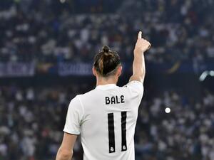 Real Madrid's Welsh forward Gareth Bale celebrates his goal during the semi final football match of the FIFA Club World Cup 2018 tournament between Japan's Kashima Antlers and Spain's Real Madrid at the Zayed Sports City Stadium in Abu Dhabi, the capital of the United Arab Emirates, on December 19, 2018.
Giuseppe CACACE / AFP
