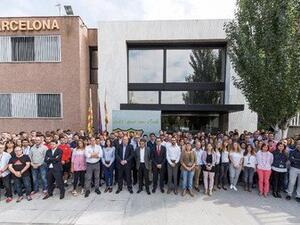  After the events of Sunday, everyone involved with the club took a 15-minute break in protest as the violence of the authorities (Photo: @FCBarcelona)