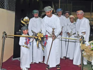 H E Sheikh Saad al Saadi inaugurates the Barcelona Soccer Academy Oman on Saturday (Photo: Muscat Daily)