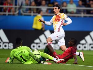 بيليرين خلال مشاركته مع منتخب إسبانيا في بطولة يورو تحت 21 عاماً